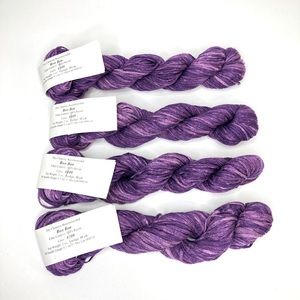 4 Skeins of Purple 100% Rayon Yarn New